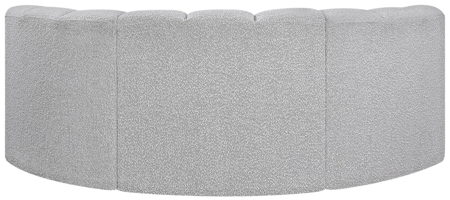 Arc - Boucle Fabric 3 Piece Modular U-Shaped Sofa