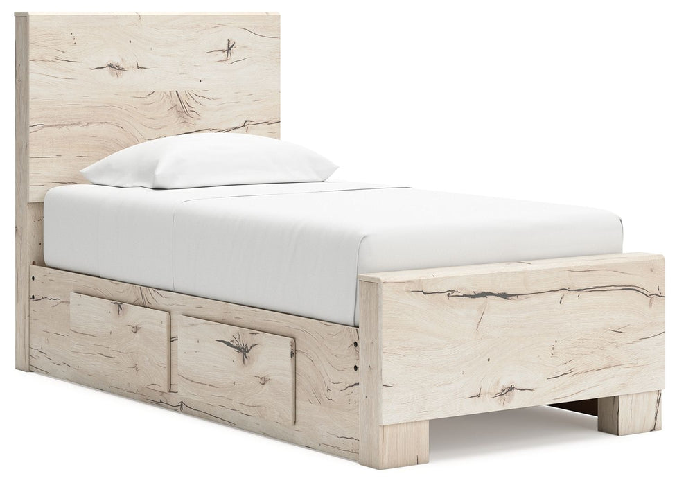 Lawroy - Panel Bed With Storage