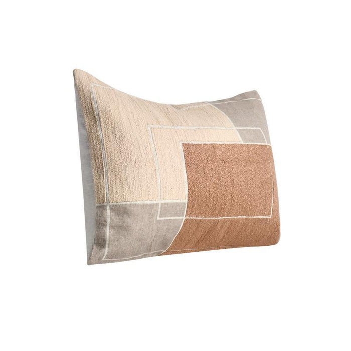 Modern Perspective - MP Reid Pillow - Taupe/Penny Brown