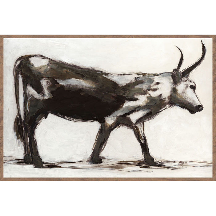 Horn - Painting 48' x 72' By Buddy Whitlock - Walnut