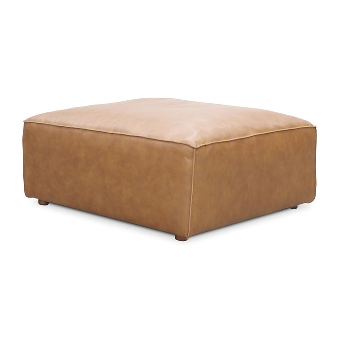 Form - Leather Ottoman - Sonoran Tan