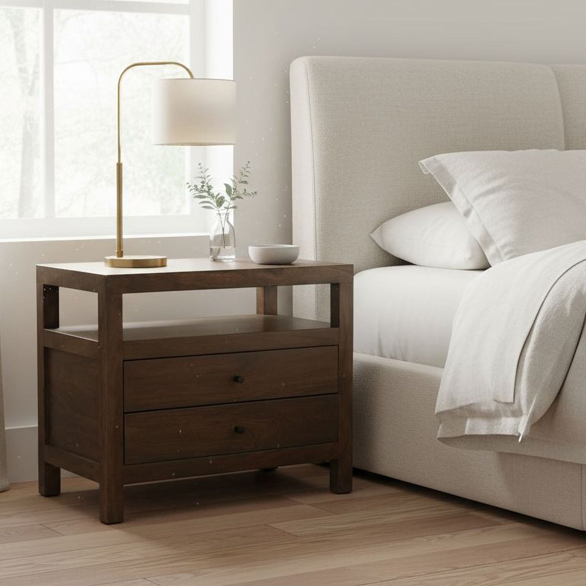 Windsor - Nightstand - Dark Brown