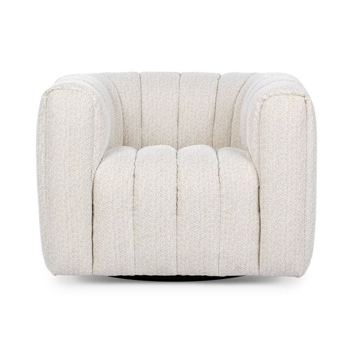 Lexa - Upholstered Swivel Chair - Cream
