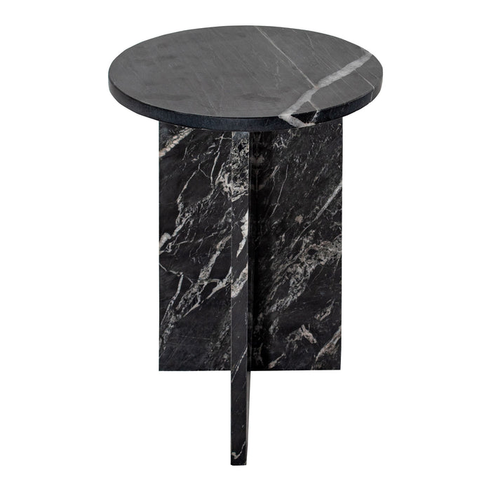 Grace - Marble Accent Table - Black