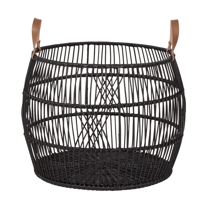 Rug Displays - Rattan Iron Basket