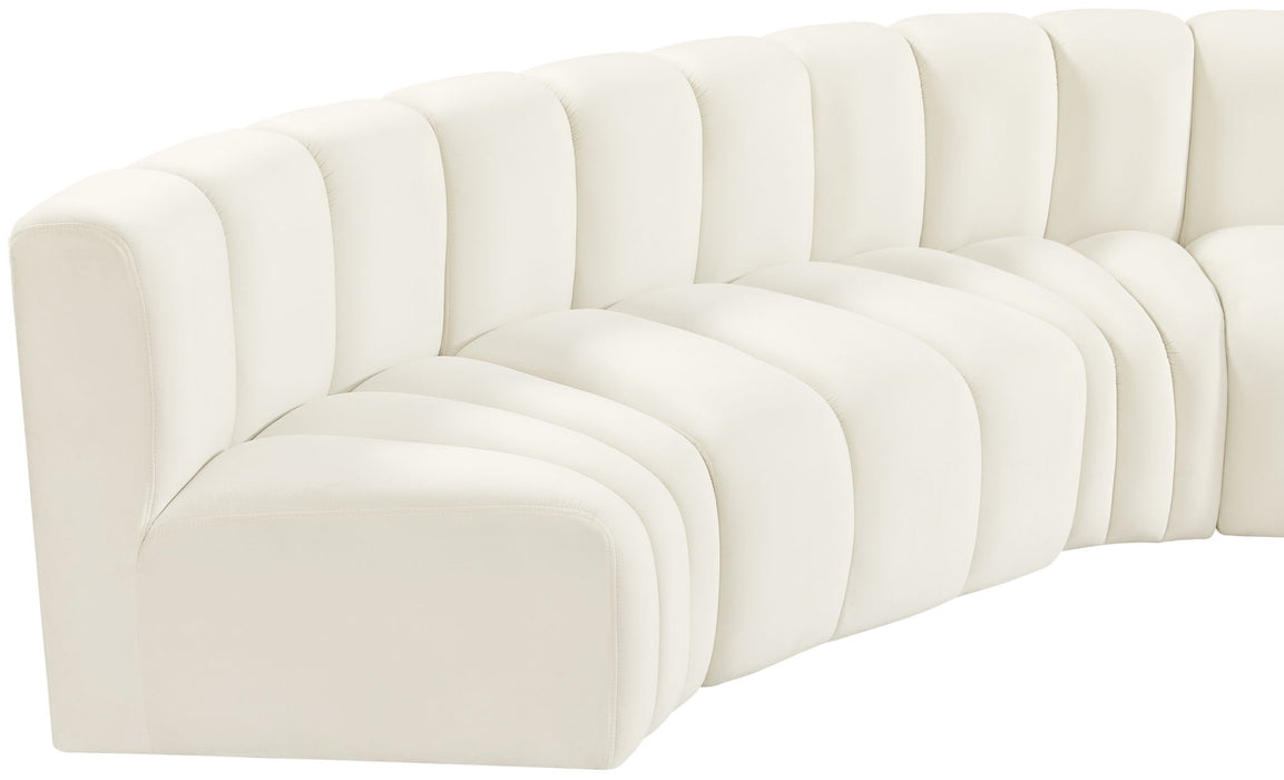 Arc - Velvet Modular U-Shaped Sectional