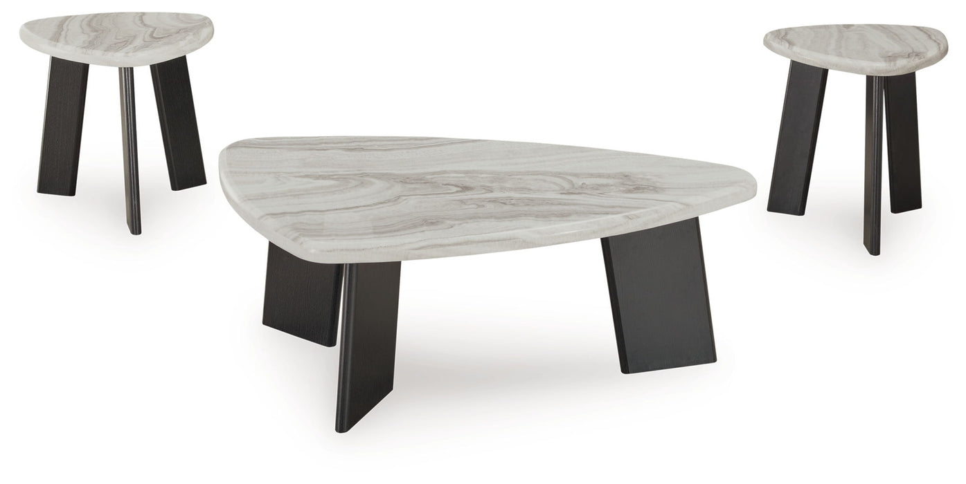 Lilyberg - Occasional Table Set (Set of 3) - Gray / Black