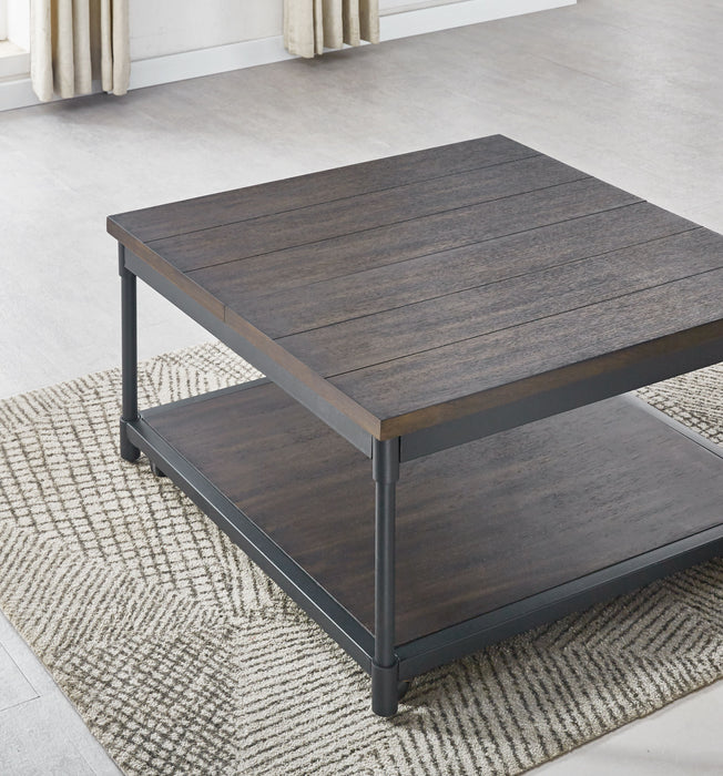 Prescott - Lift-Top Square Cocktail Table - Brown