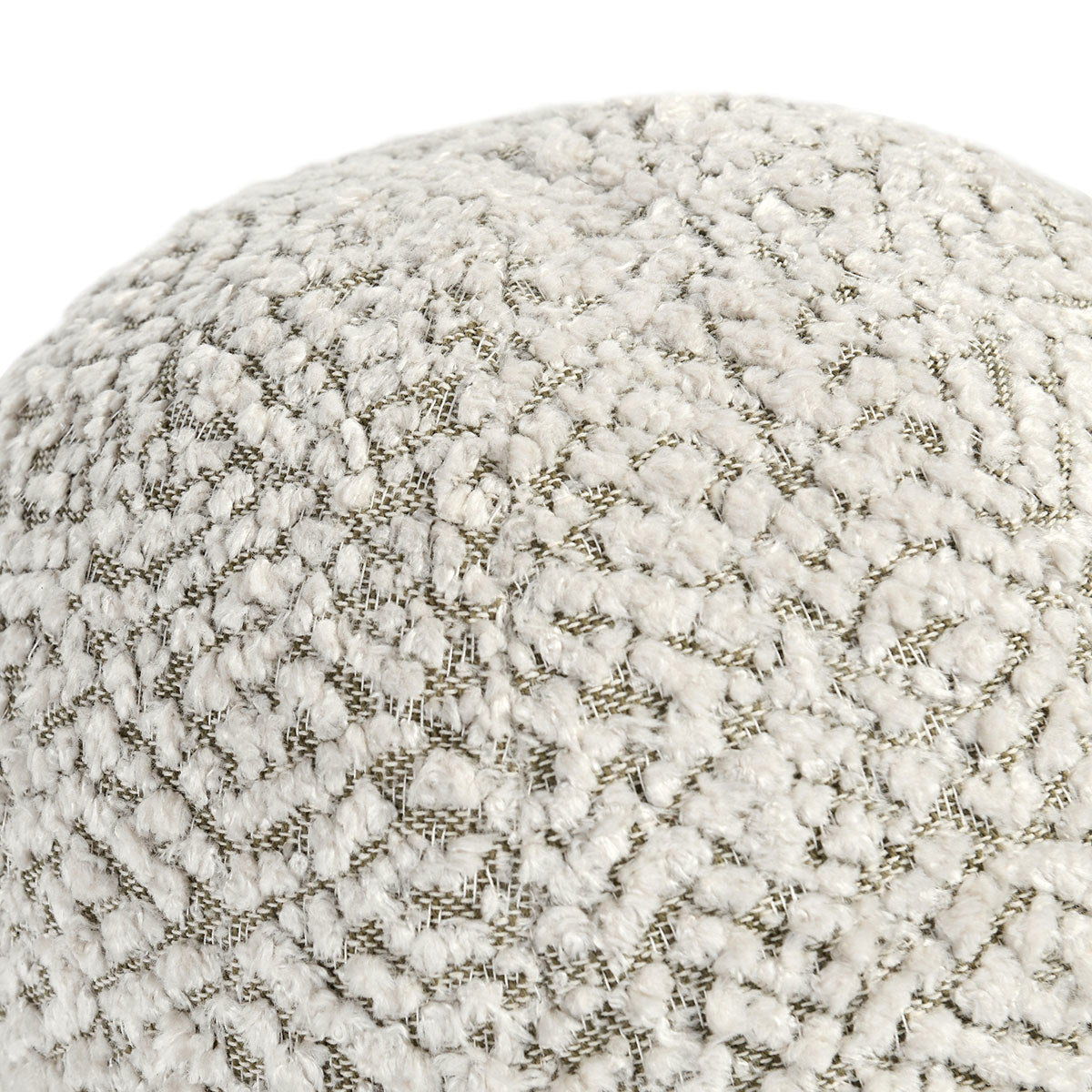 Villa Classics - Maris Round Pillow - Ivory / Natural