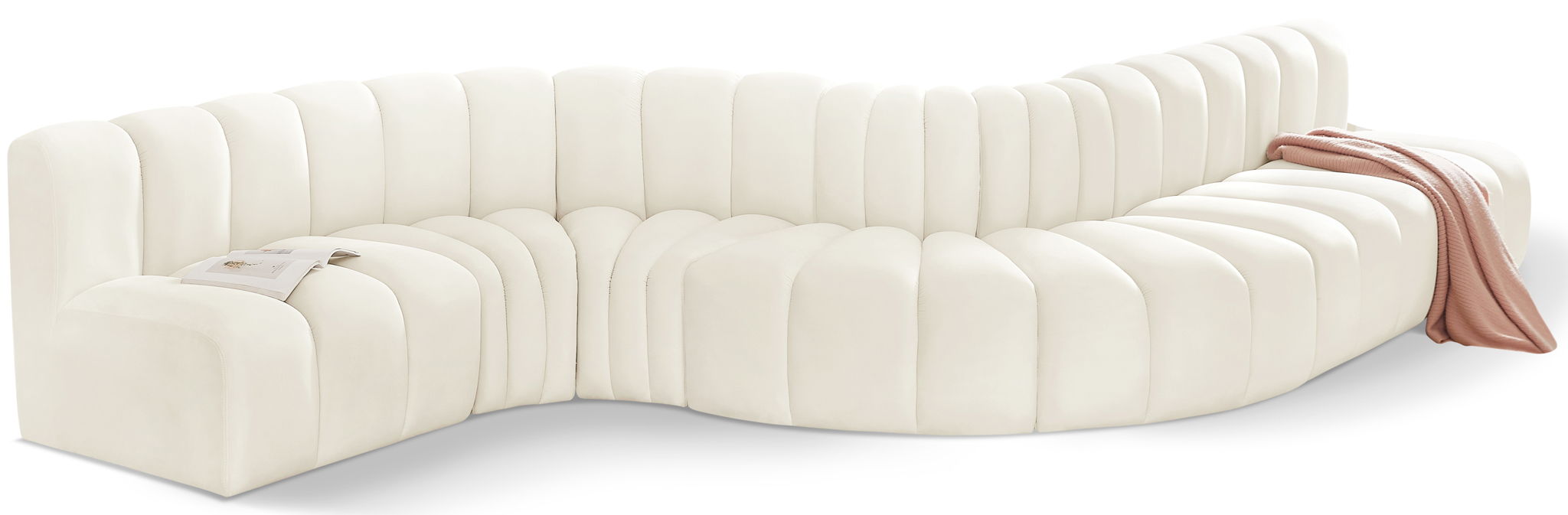 Arc - Velvet 7 Piece Modular Sofa