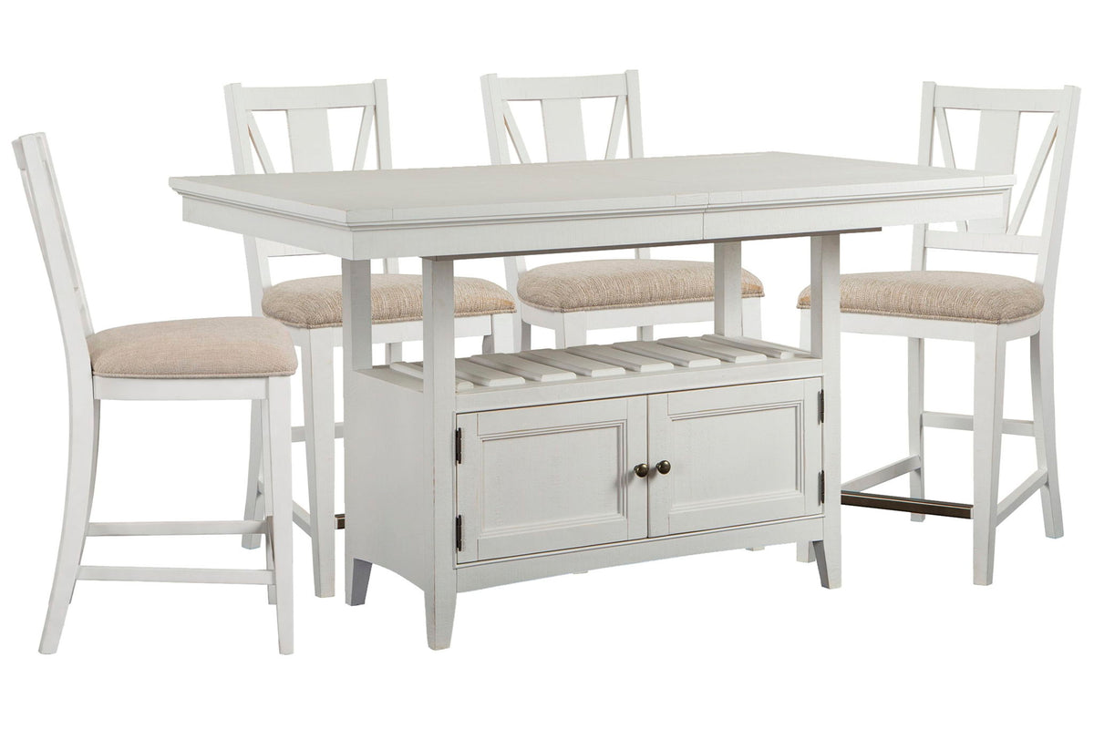 Heron Cove - Extendable Counter Height Dining Table Set