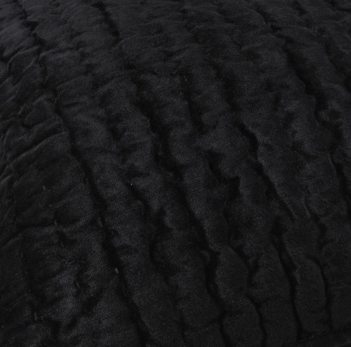 Bari - Velvet Standard Sham - Onyx