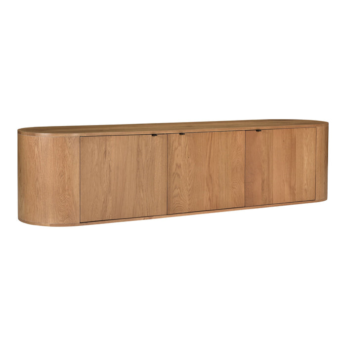 Theo - Media Bench - Natural Oak