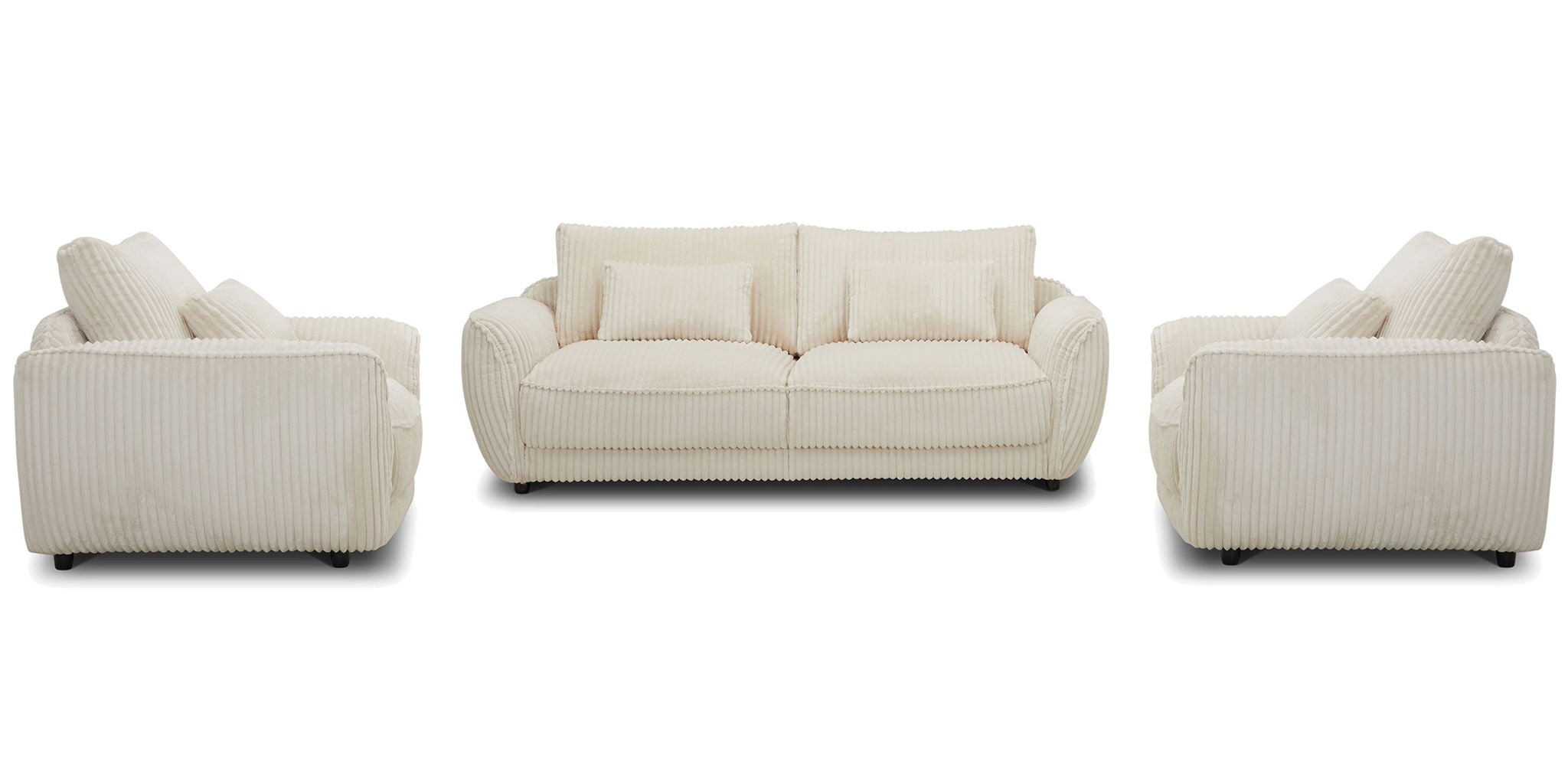 Utopia - Sofa And 2 Chair And Half - Mega Ivory