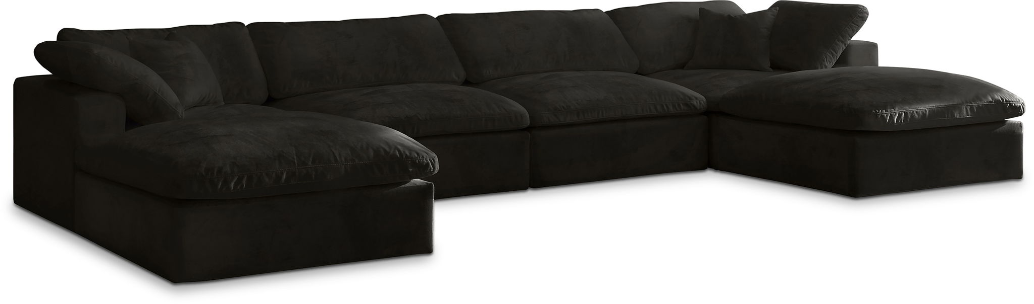 Cozy - 6 Piece Modular Double Chaise Sectional