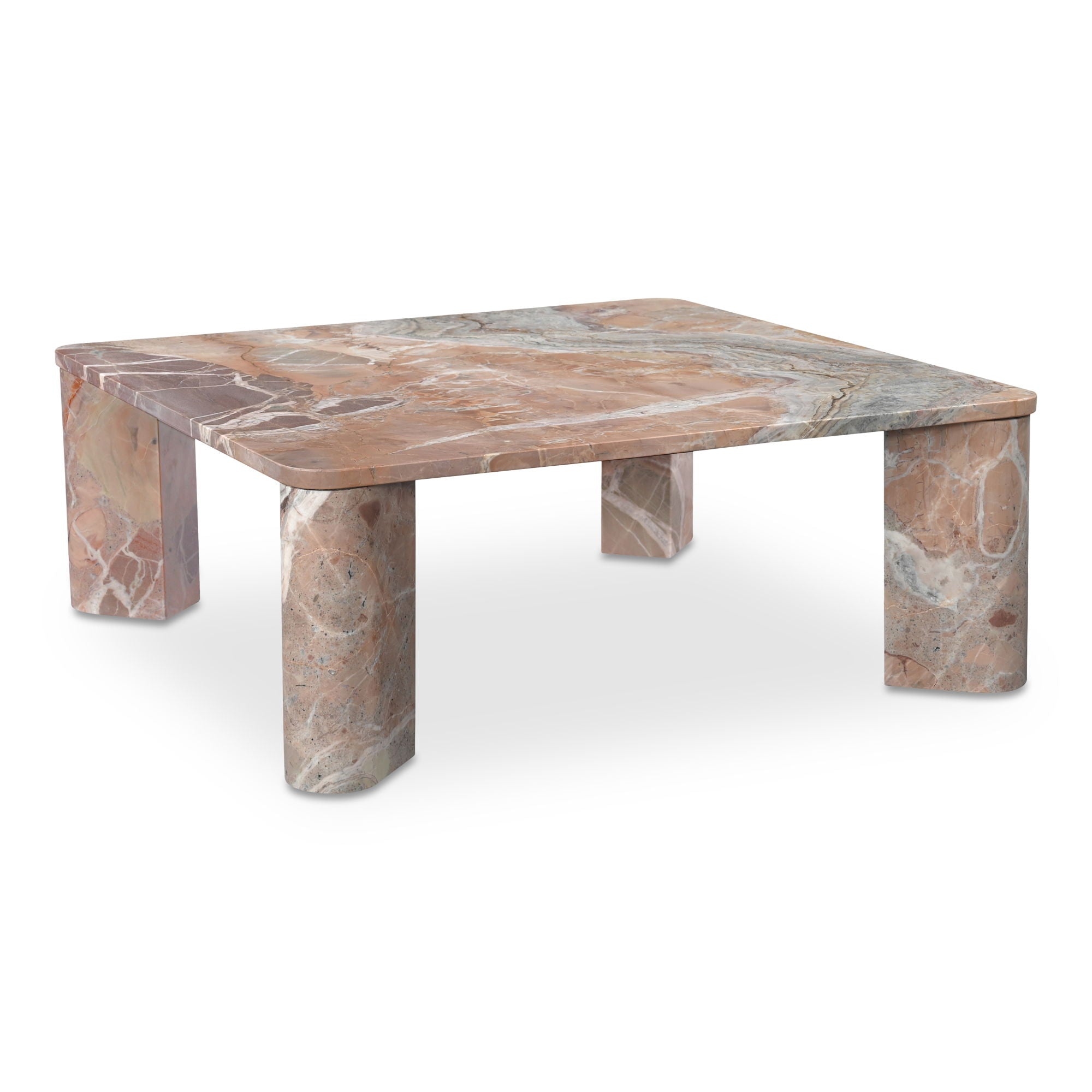 Segment - Coffee Table - Orange Lavante Marble