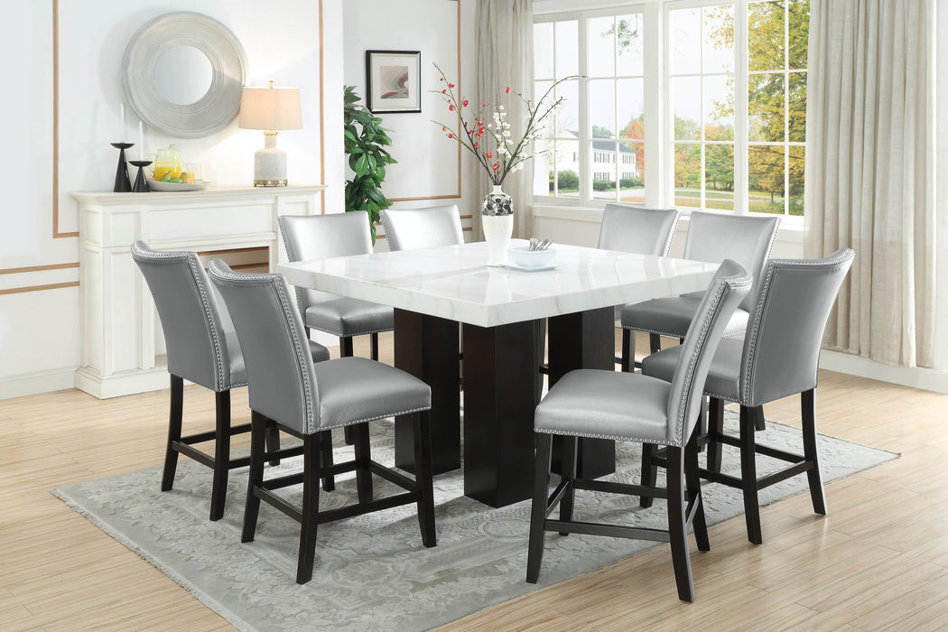 Camila - Square Counter Dining Set - White Top