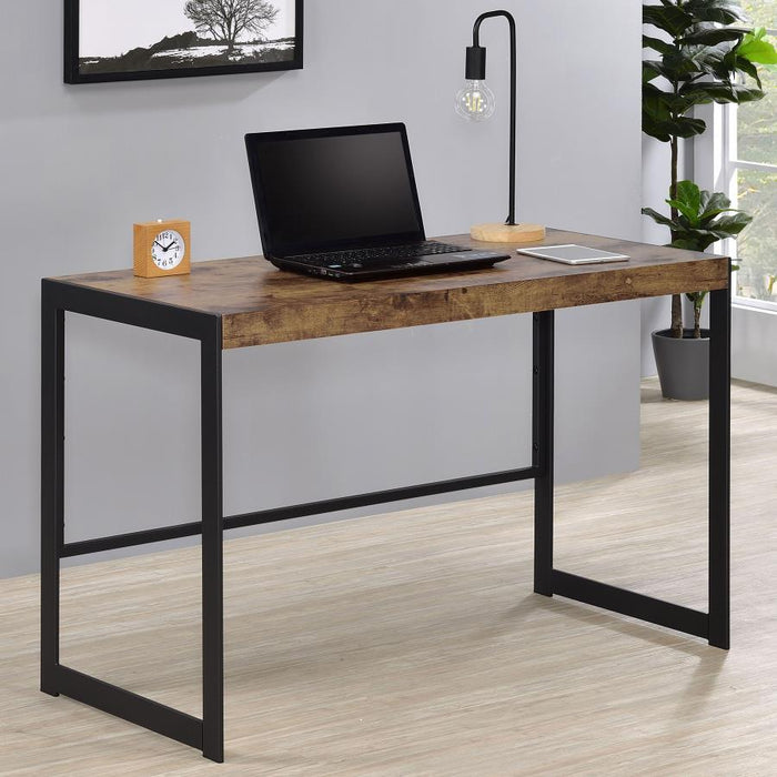 Estrella - Engineered Wood Writing Desk - Rustic Nutmeg