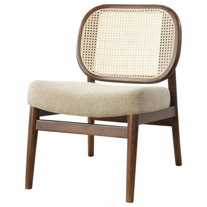 Rayo - Rattan Cane Back Accent Chair With Padded Seat