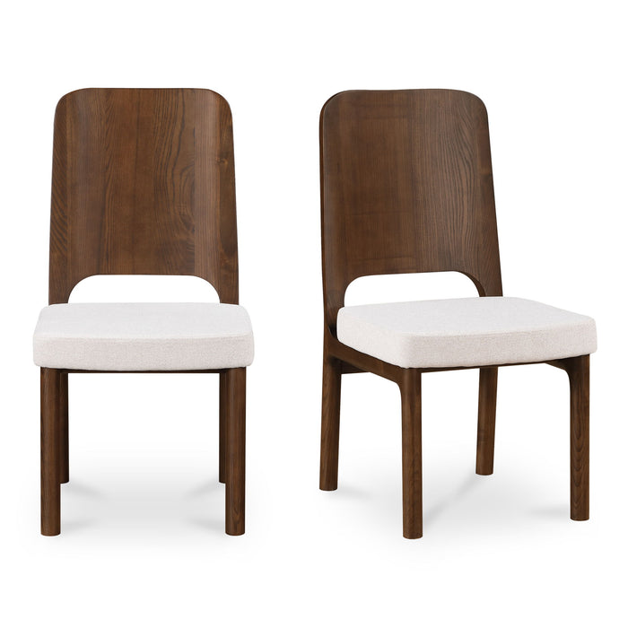 Kerr - Dining Chair (Set of 2) - Walnut / Beige