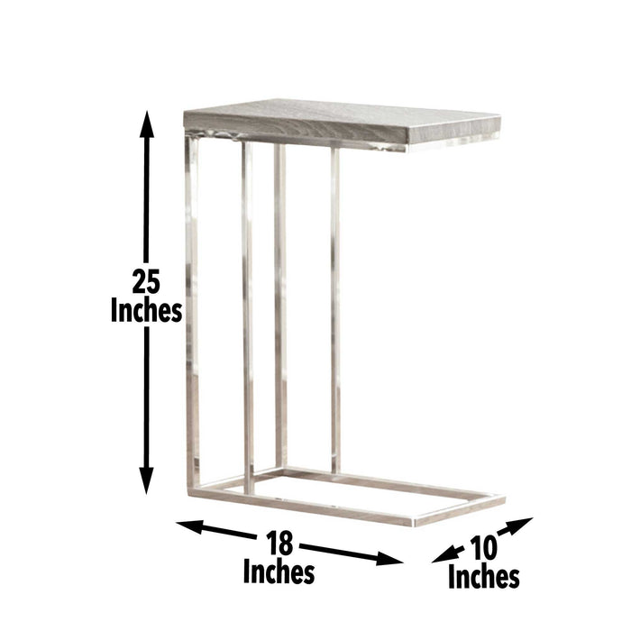 Lucia - Chairside End Table - Gray Top