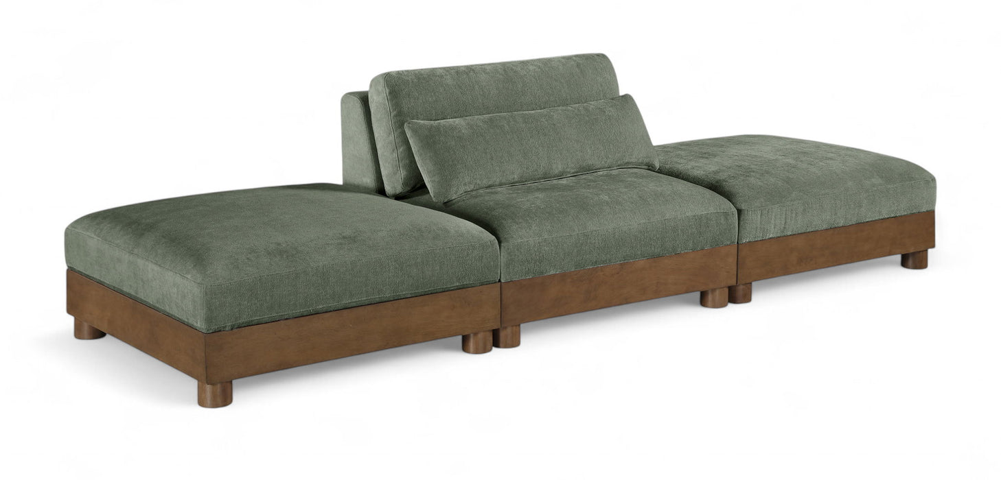 Turin - 3 Piece Fabric Upholstered Modular Sofa