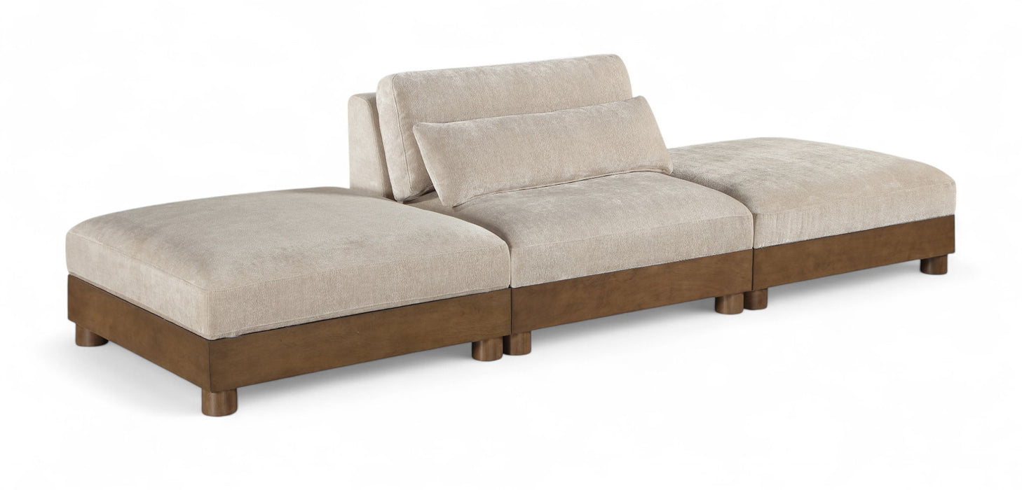 Turin - Fabric Upholstered Modular Sectional - Taupe