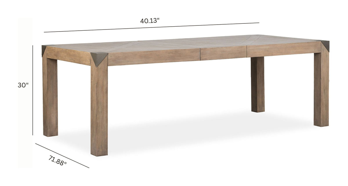 Ainsley - Rectangular Dining Table - Cerused Khaki