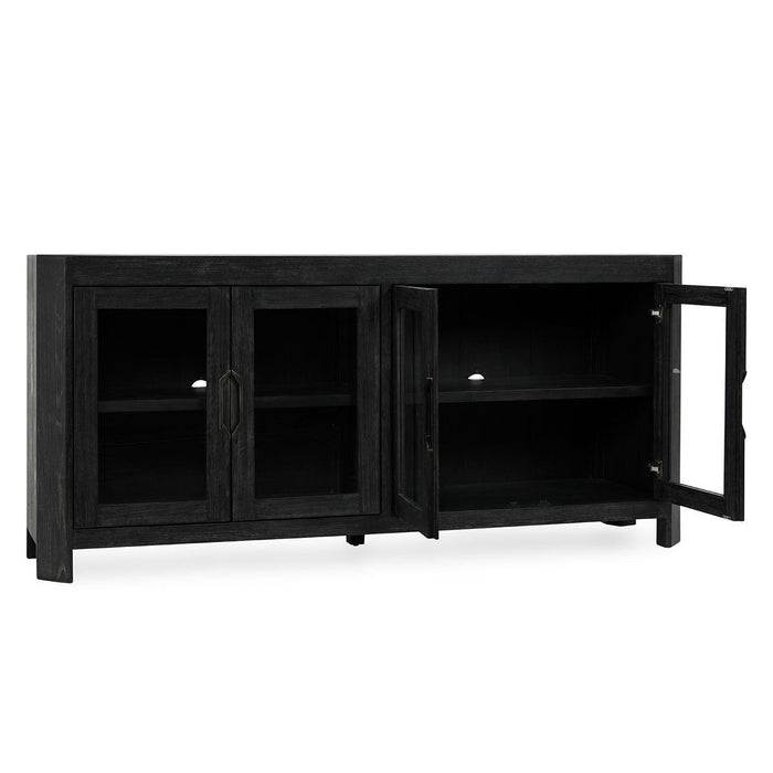 Macarthur - Reclaimed Oak 4 Door Cabinet - Antique Black