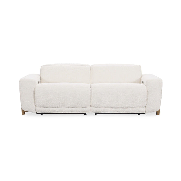 Darrow - Upholstered Power Recliner Sofa - White