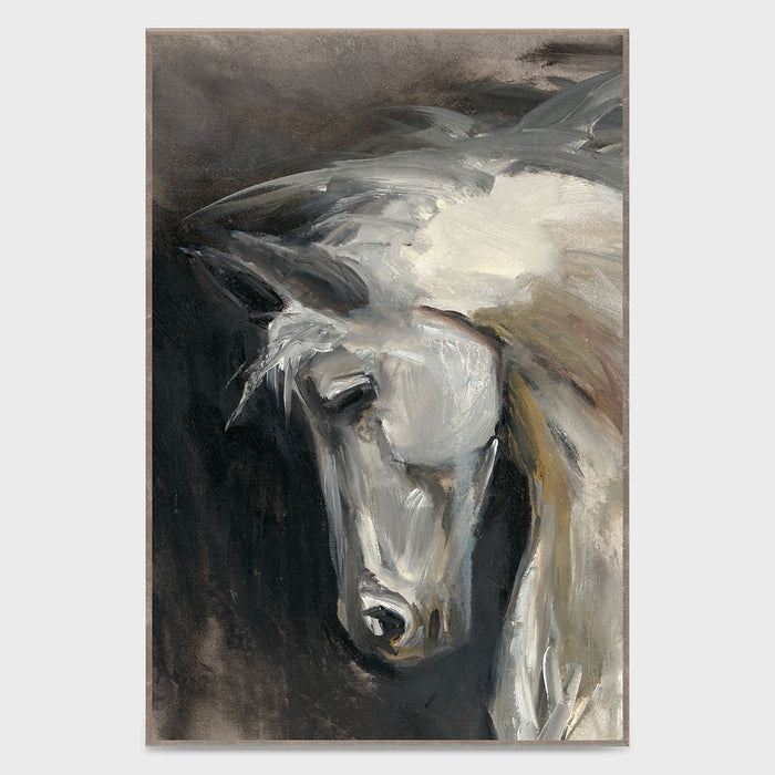 Dash - 30" x 40" Canvas Art - Dark Gray