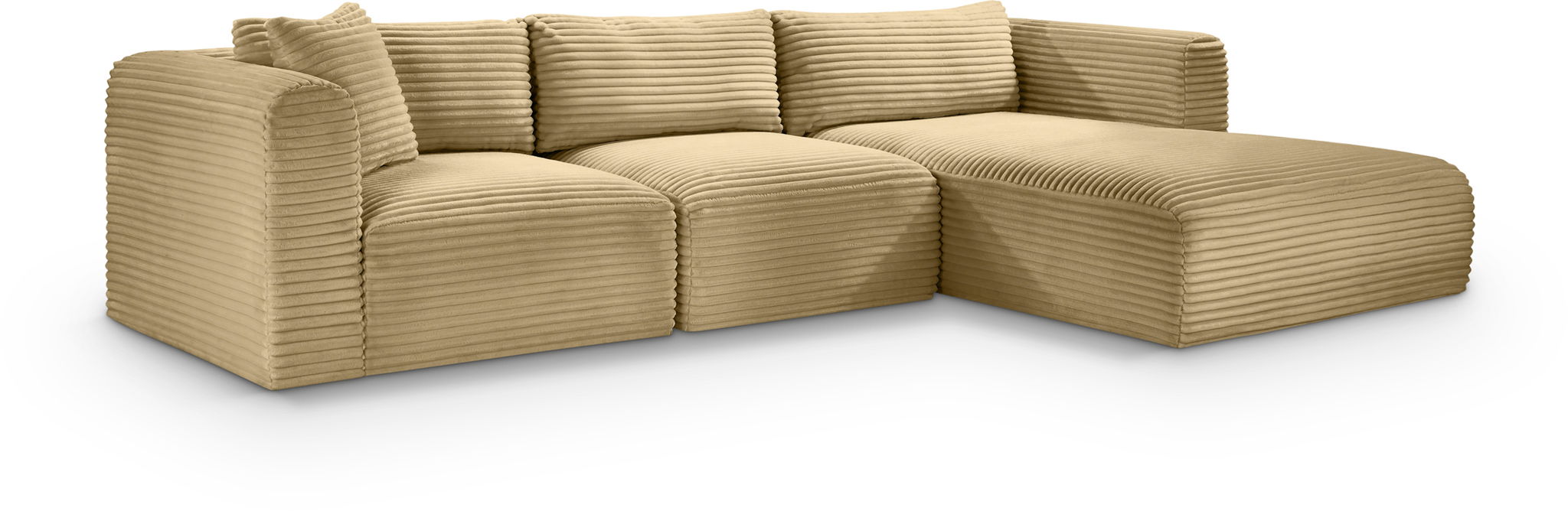 Shaggy - 3 Piece Modular Sectional