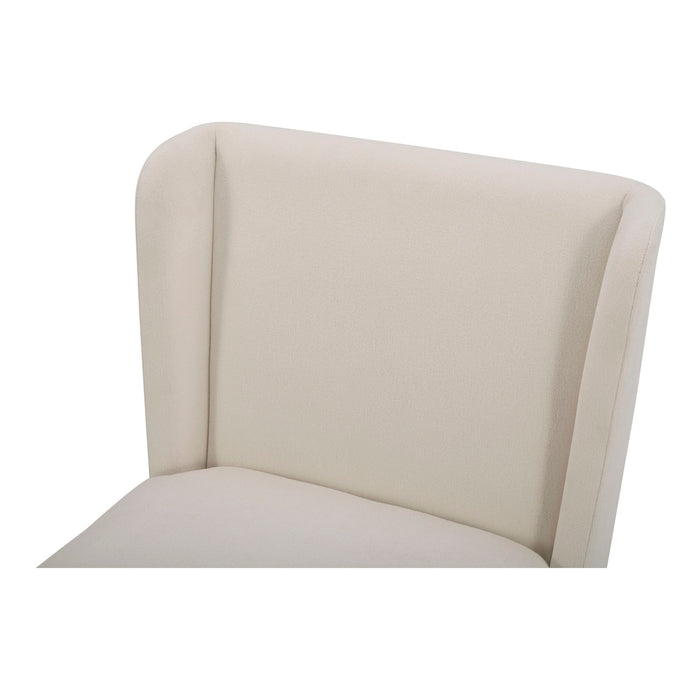 Cormac - Rolling Dining Chair - Cream