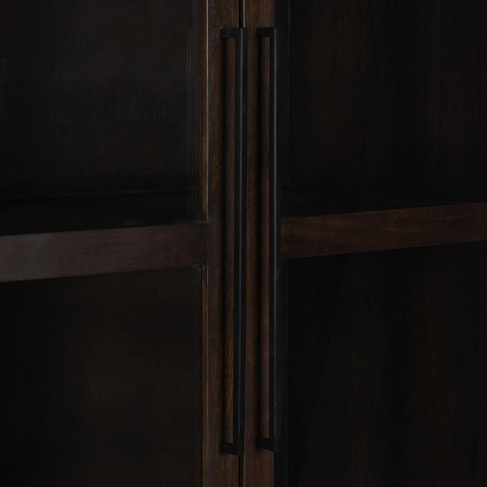 Rogers - Solid Wood Tall Cabinet - Brown