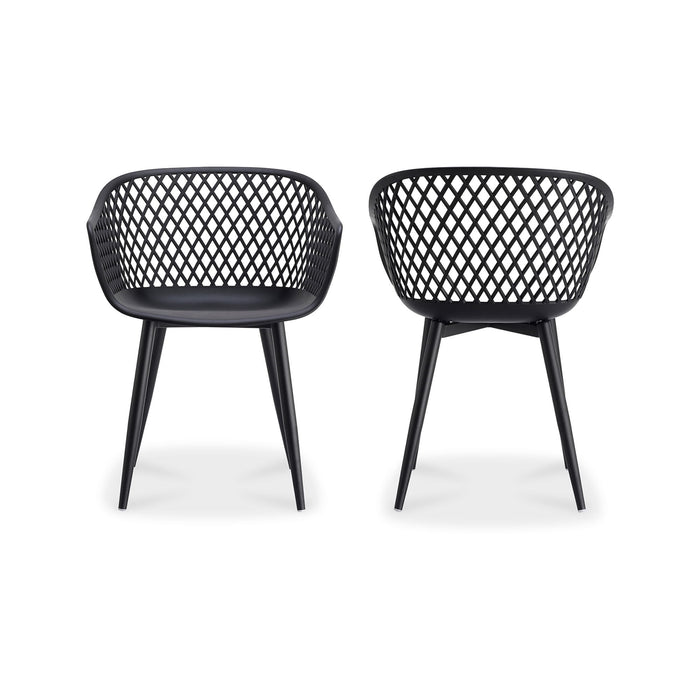 Piazza - Outdoor Chair (Set of 2) - Black