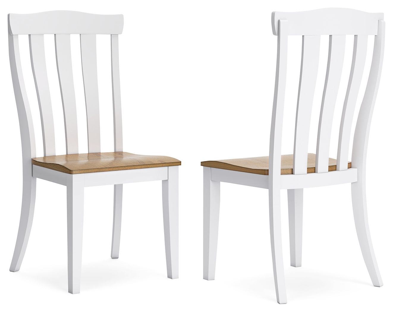 Ashbryn - Dining Room Side Chair (Set of 2) - White / Natural