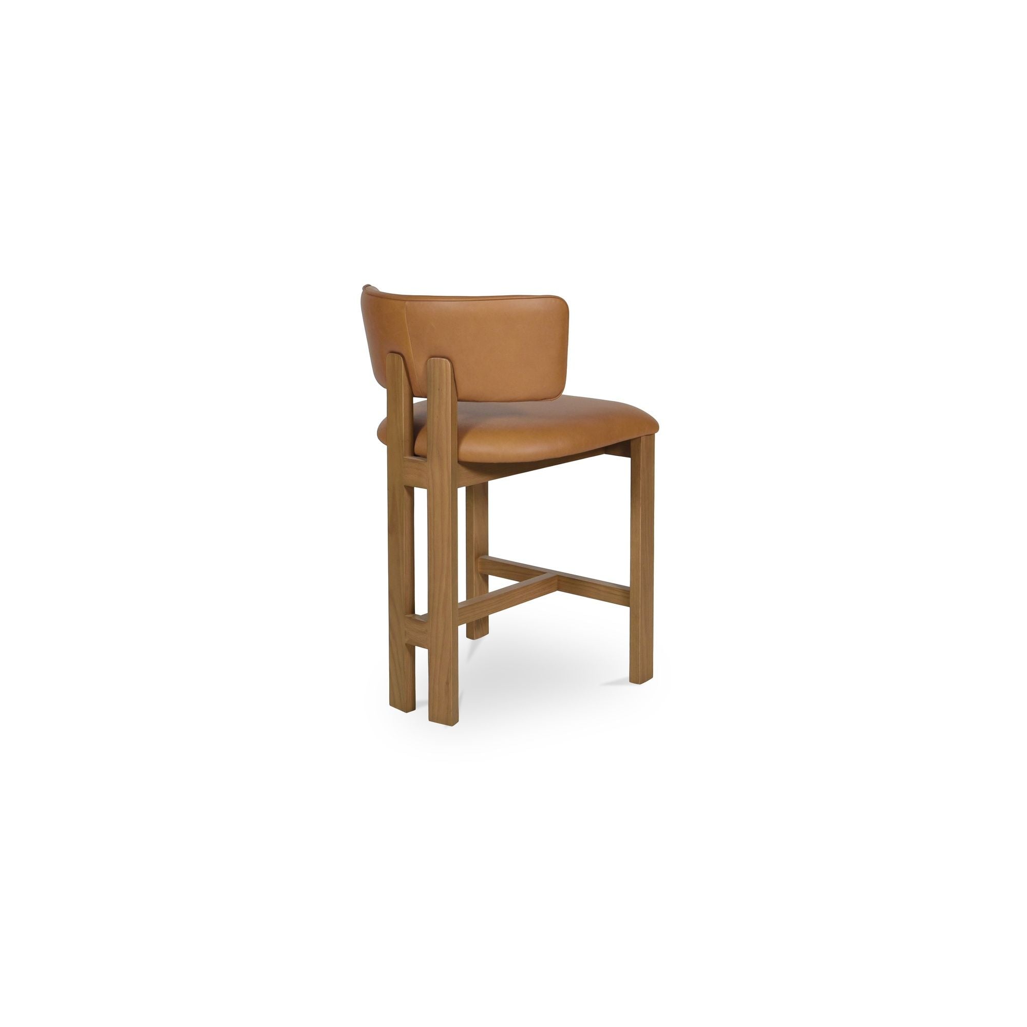 Morel - Leather Counter Stool - Brown