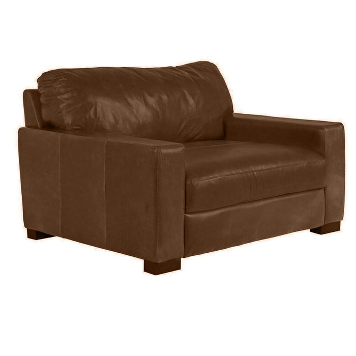 Beckham Chestnut Leather Maxi Chair