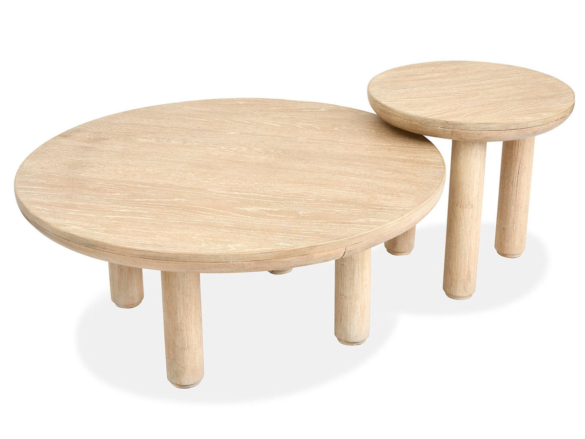 Sunset Cove - Nesting Cocktail Table With Casters - Sanibel Brown