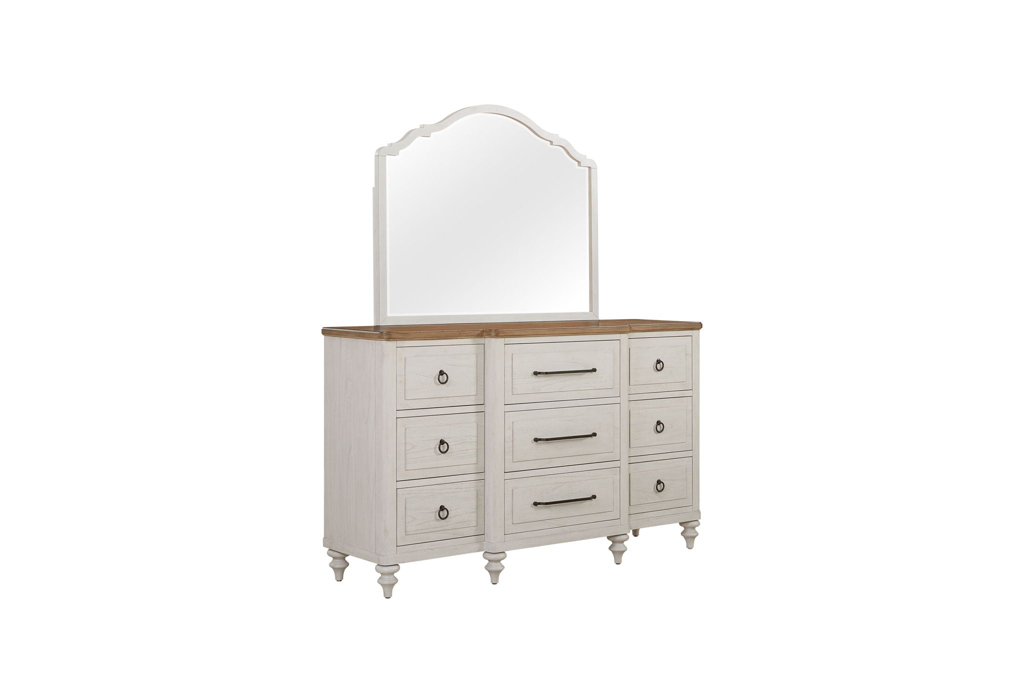 Citrus Heights - Shaped Mirror - Cement