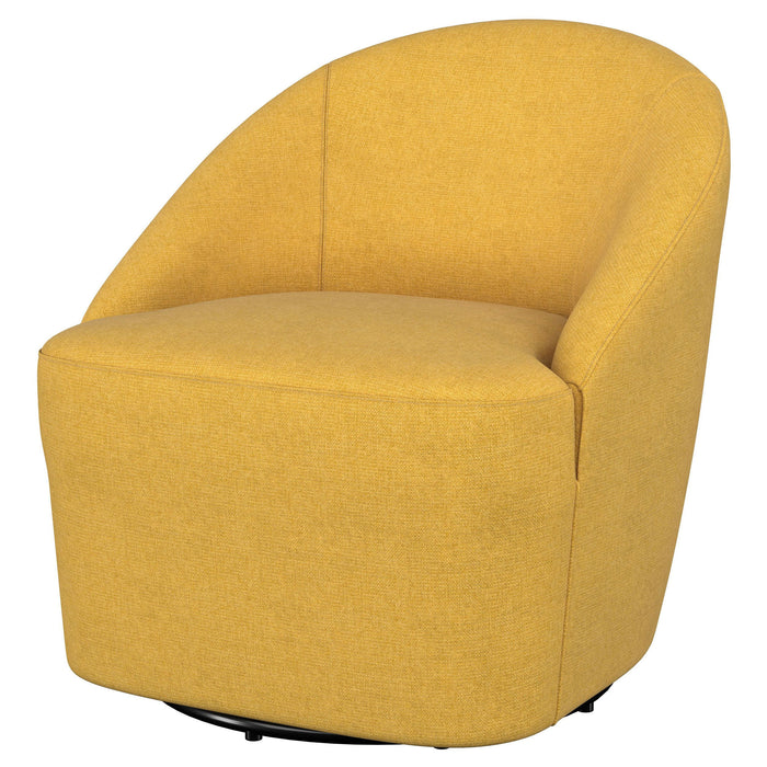 Leon - Upholstered Barrel Accent Swivel Chair