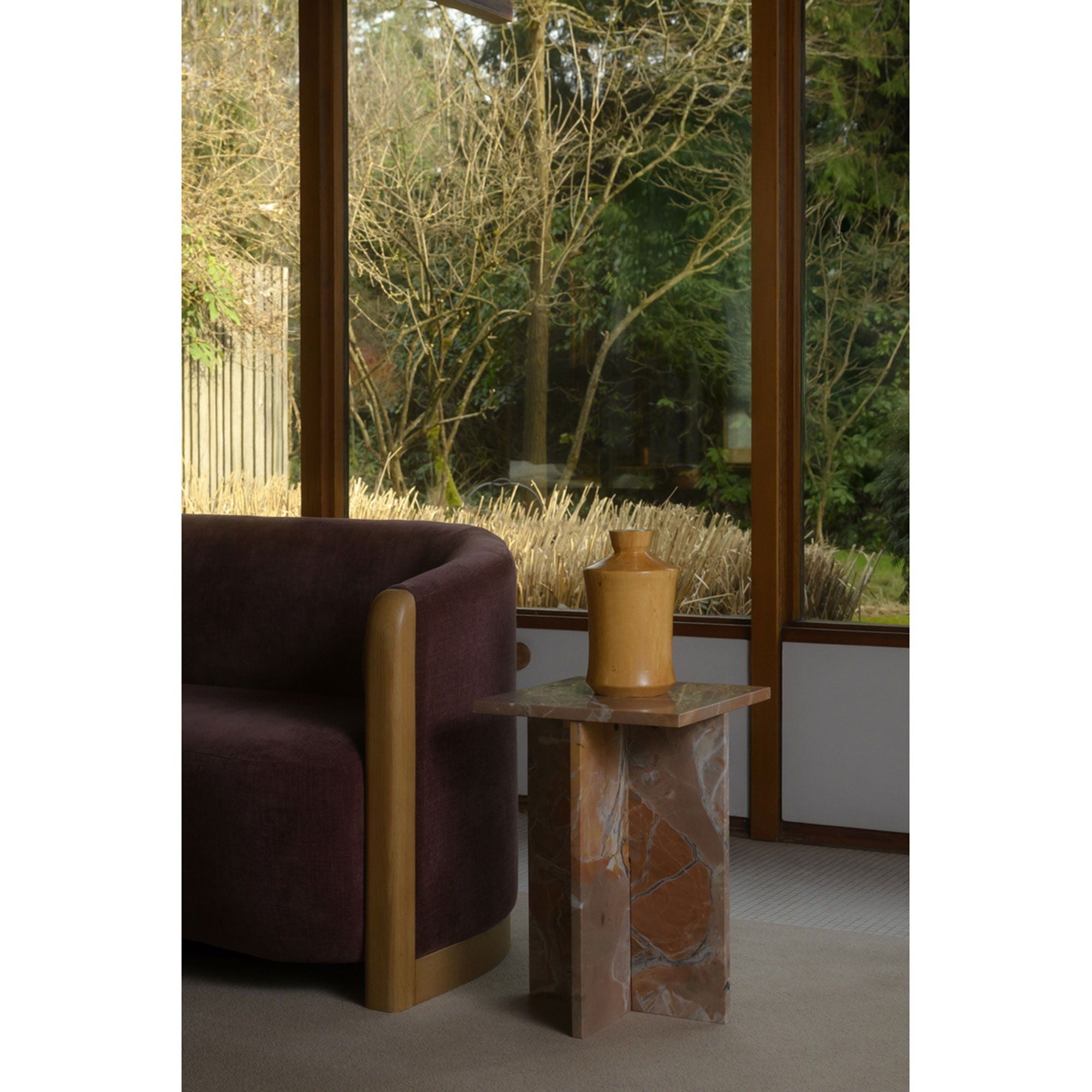 Blair - Accent Table Levante Marble - Orange