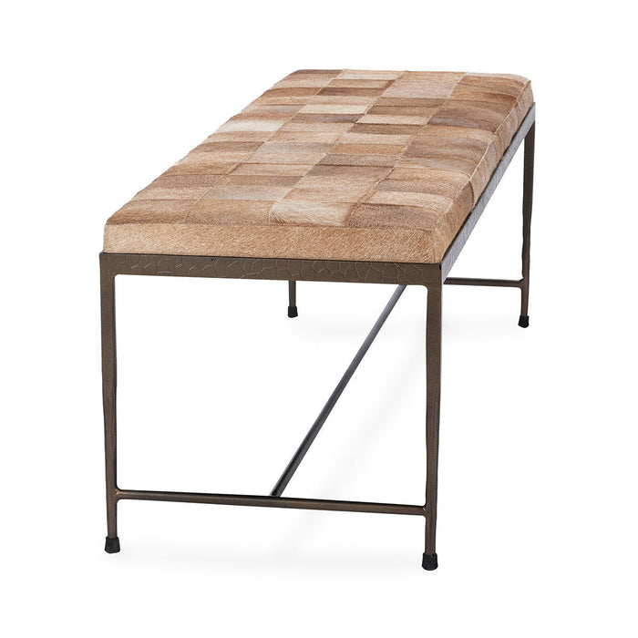 Achen - Hide 60" Bench
