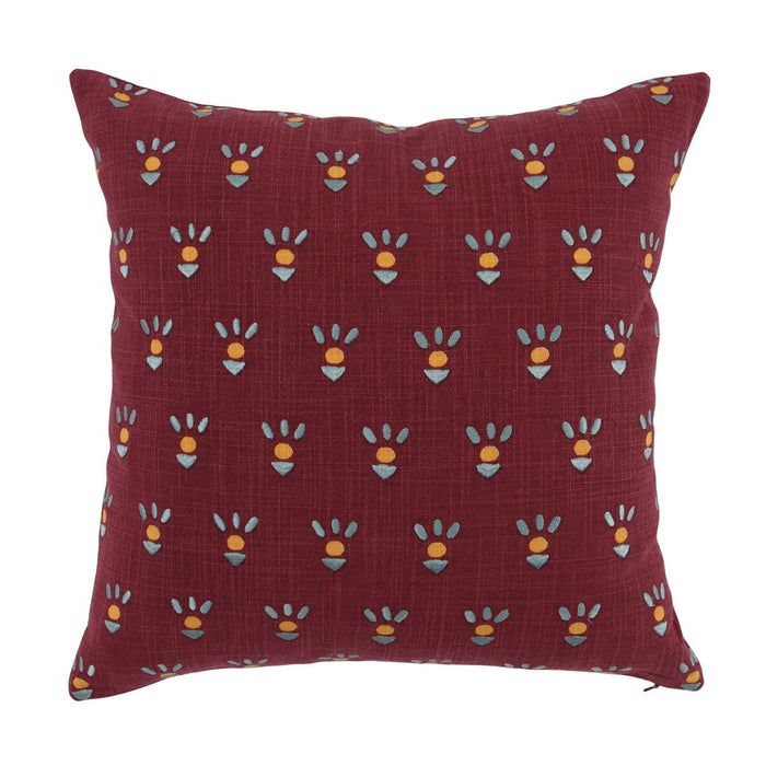 Verdant - VE Monica Pillow - Rasberry Red