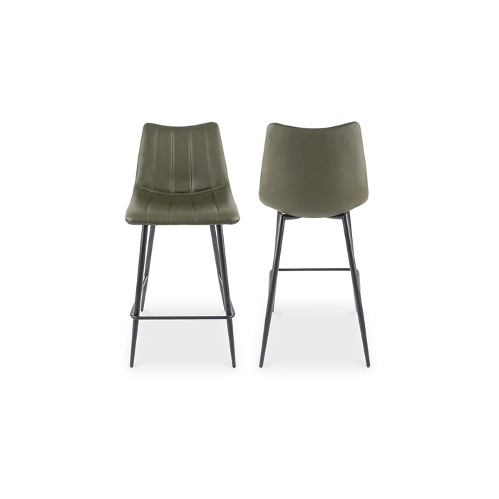 Alibi - Counter Stool (Set of 2) - Dark Green