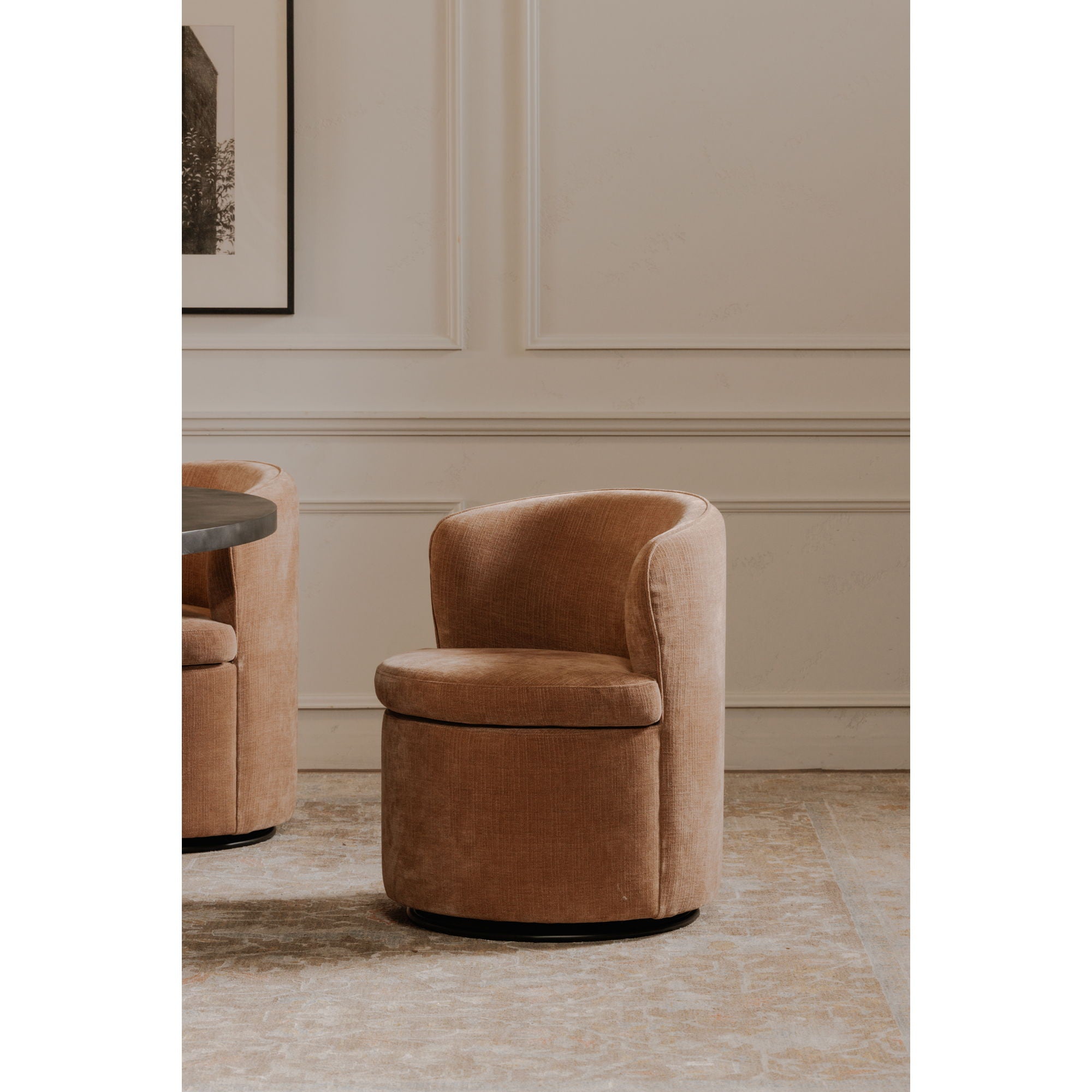 Dane - Swivel Chair - Heritage Pink
