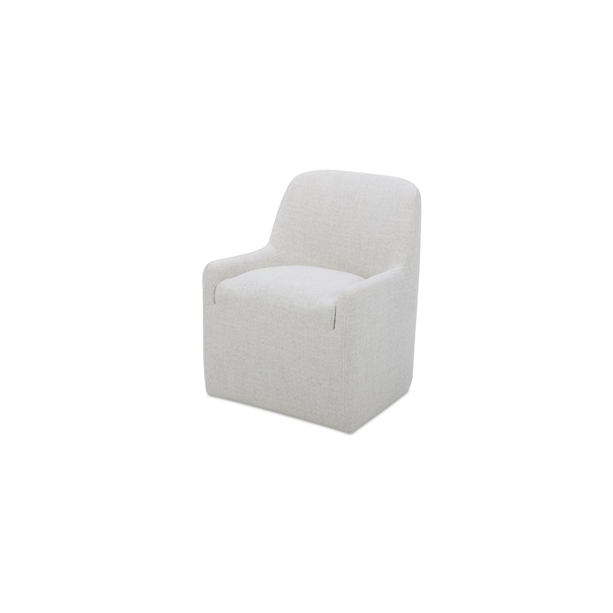 Maisie - Rolling Dining Chair - Flecked Oat
