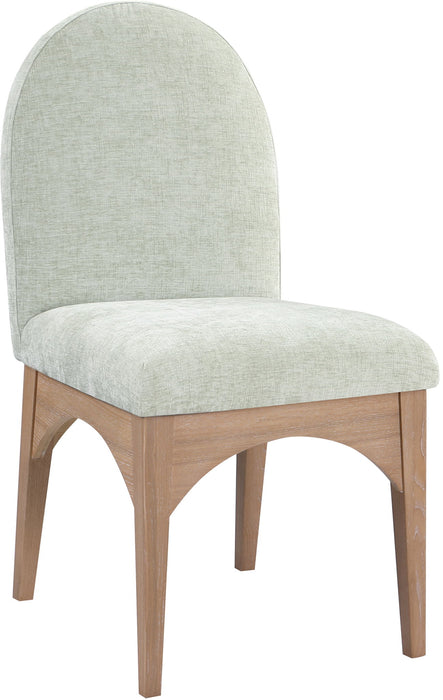 Waldorf - Chenille Dining Side Chair With Natural Legs