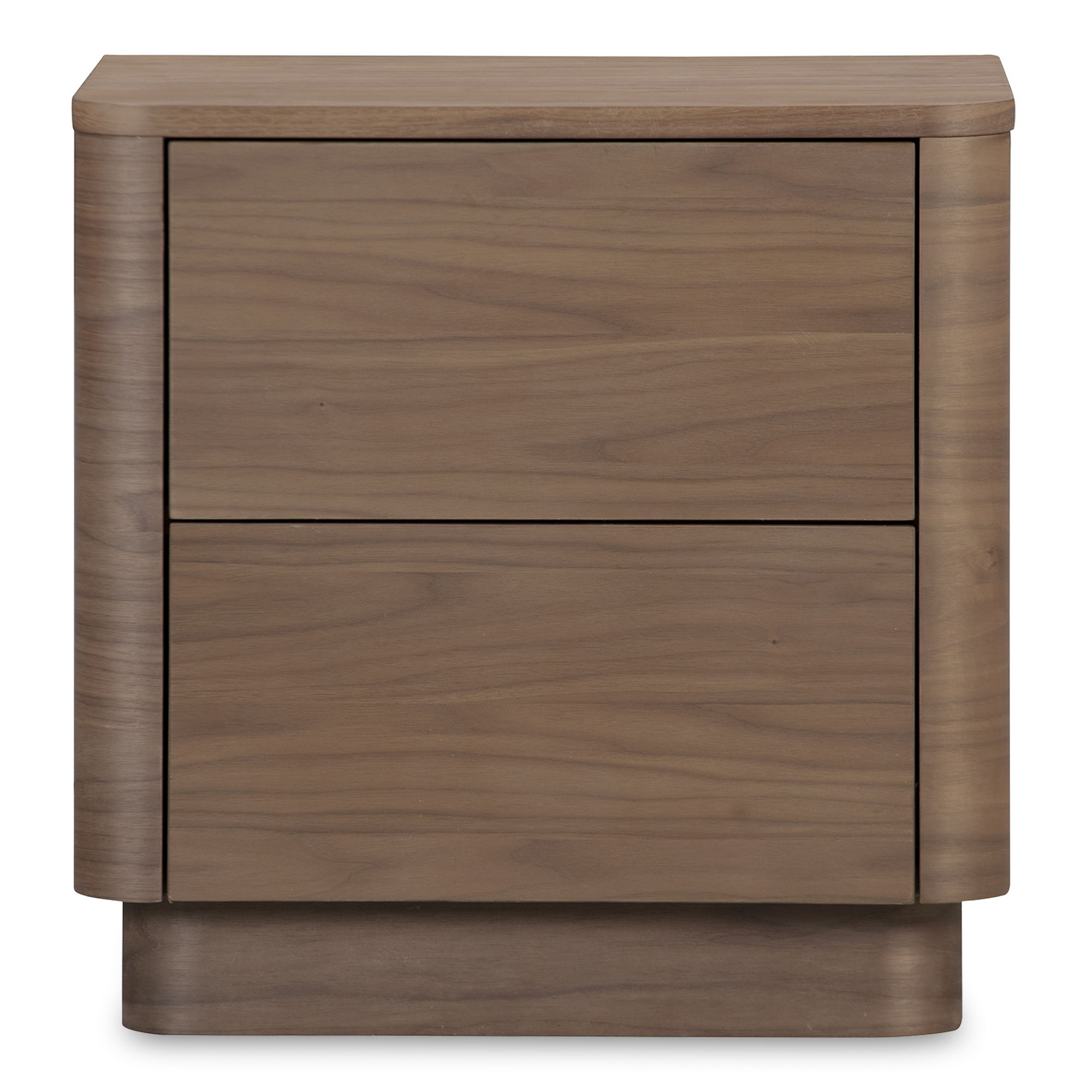 Round Off - Tall Nightstand - Dark Brown