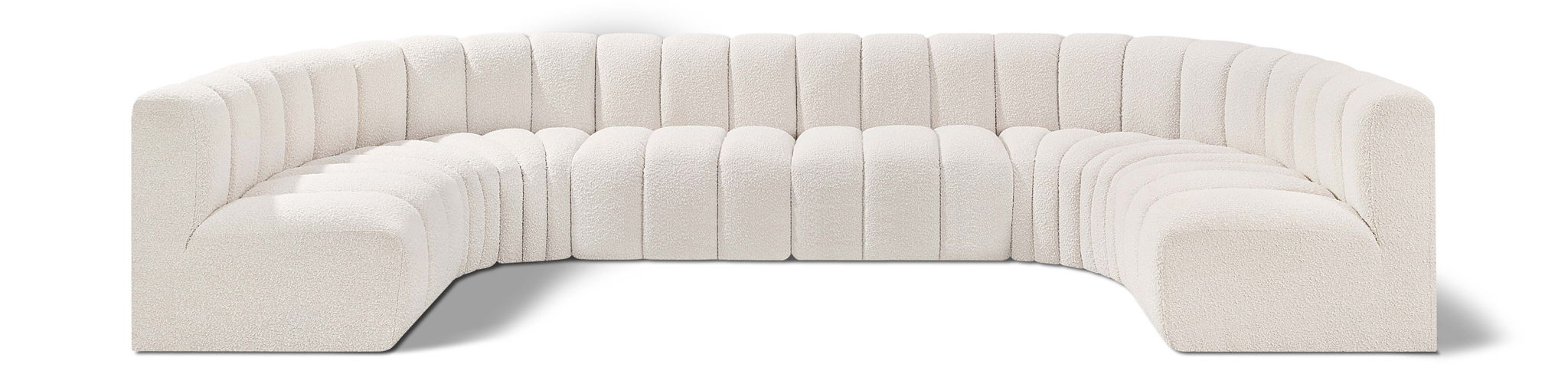 Arc - Boucle Fabric 8 Piece Modular Sofa